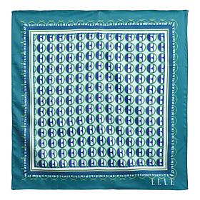 ELLE Get the Look Graphic Print Satin Scarf