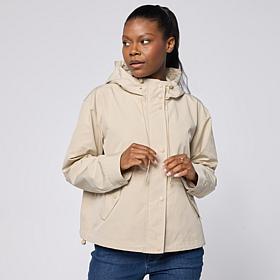 Elle Get the Look Hooded Cropped Parka