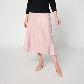 Elle Get the Look Pleated Sweater Skirt