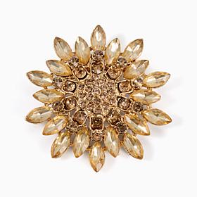 Elle Get the Look Radial Floral Brooch