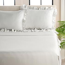 Emryn House 300TC 100% Cotton 4-piece Ruffle Sheet Set