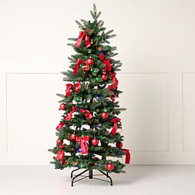 Emryn House 5' Pre-Decorated Illuminated Pop-Up Tree