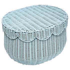 Emryn House PE Rattan Storage Baskets with Lids - Set of 2