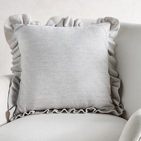Emryn House Ruffle Knit Decorative Pillow 18"x18"