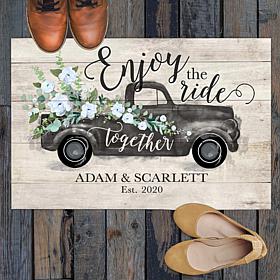 Enjoy the Ride Together Personalized Standard Doormat