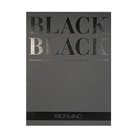 FABRIANO BLACK BLACK Pad 20 Pages 300 gsm 9" x 12"
