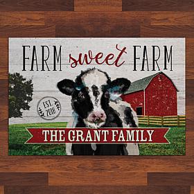 Farm Sweet Farm Personalized Standard Doormat