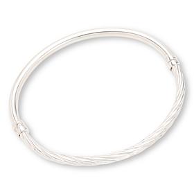 Fiorenza 2-Way Oval Hinged Bangle Bracelet