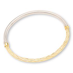 Fiorenza 2-Way Oval Hinged Bangle Bracelet