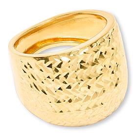 Fiorenza Graduated Diamond-Cut Textured Ring 