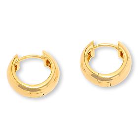 Fiorenza Sterling Silver Huggie Hoop Earrings