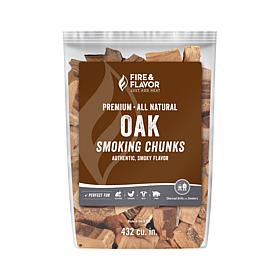 Fire & Flavor FFW206 Premium Smoking Wood Chunks, 4 Pounds, Oak