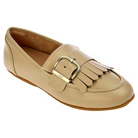 FitFlop Allegro Fringe Buckled Leather Loafer