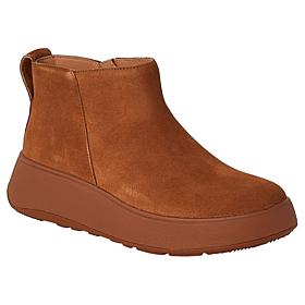 FitFlop F-Mode Suede Flatform Zip Ankle Boots