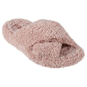 FitFlop iQushion D-Luxe Padded Teddy Cross Slides
