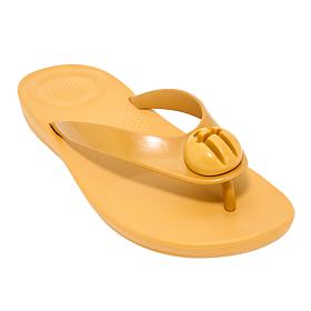 FitFlop iQushion Glossy-Button Flip Flops