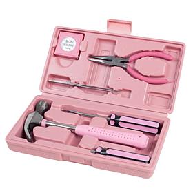 Fleming Supply Household Tool Box Set of 7 - Pink