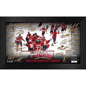 Florida Panthers 2025 Stanley Cup Champs Signature Celebration Frame