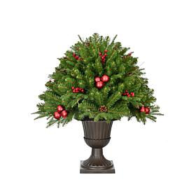 Fraser Hill Farm 2.5-Ft. Joyful Porch Tree in Pedestal Urn with Pin...