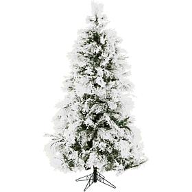 Fraser Hill Farms 9' Flocked Snowy Pine Tree