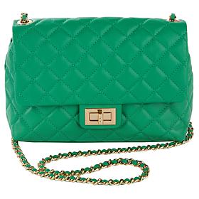 G by Giuliana Black Label Quilted Lamb Leather Crossbody