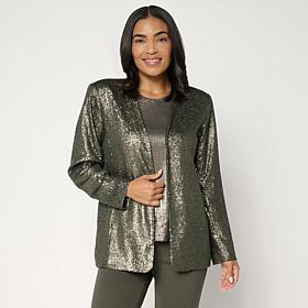 G by Giuliana Black Label Sequin Knit Cardigan