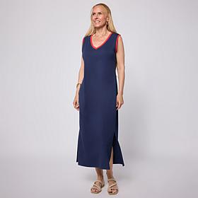 G by Giuliana Cotton Spandex Midi Dress