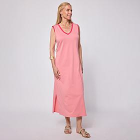 G by Giuliana Cotton Spandex Midi Dress