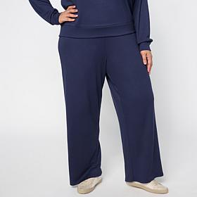 G by Giuliana Diamond Knit Wide Leg Crop Pant