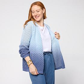 G by Giuliana Fully Fashioned Sweater Ombre Cardigan