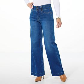 G by Giuliana G-Soft Denim High-Rise Wide-Leg Jean