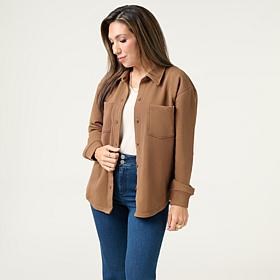G by Giuliana Indigo Washed French Terry Shirt
