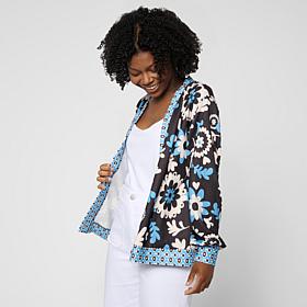 G by Giuliana Printed Knit Cardigan