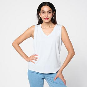 G by Giuliana Ribbed Knit V-Neck Tank