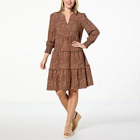 G by Giuliana Serafina Tiered V-Neck Dress