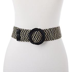 G by Giuliana Stretch Raffia Belt