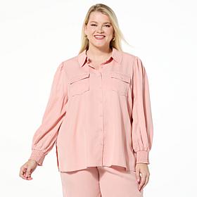 G by Giuliana Tencel Button-Down Top