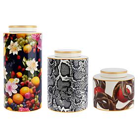 G by Giuliana Tiered Stoneware Canisters 3-Piece Set 