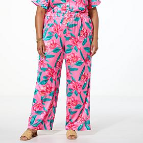 G by Giuliana Woven Wide-Leg Pant