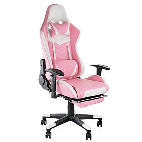 GameFitz Gaming Chair (Pink & White)