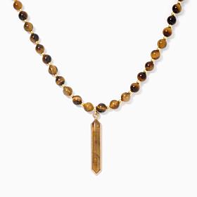 GemHues Gemstone Linear Pendant Necklace