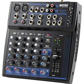 Gemini GEM-08USB Compact 8 Channel Bluetooth Mixer