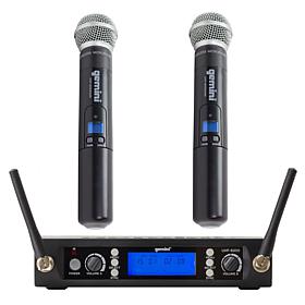 Gemini Sound UHF-6200M-R2 Dual Handheld UHF Wireless Microphone System
