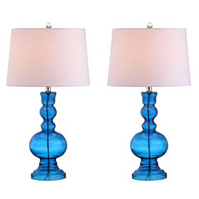 Genie 28.5" Glass LED Table Lamp Set of 2 by JONATHAN Y
