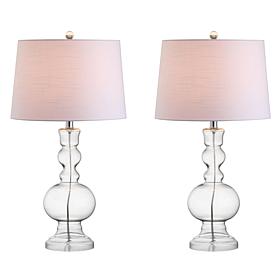 Genie 28.5" Glass LED Table Lamp Set of 2 by JONATHAN Y