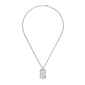 Geoffrey Beene 0.10ctw Cubic Zirconia Dog Tag Pendant Necklace