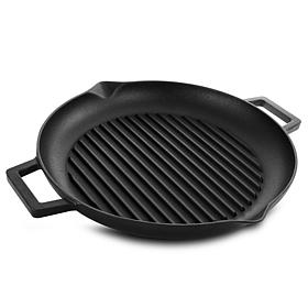 Gibson General Store Addlestone 12" Preseasoned Cast Iron Grill Pan