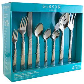 Gibson Prato 45-Piece Flatware Set