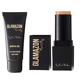Glamazon Beauty Face Primer and Foundation Stick Duo 