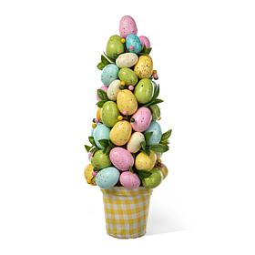Glitzhome 16in H Easter Egg Table Tree Decor